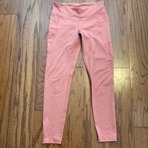 Champion pink leggings with side pocket. Size small